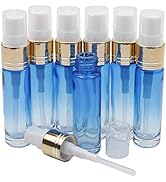 Kesell Set of 7pcs 10ml Glass Spray Bottle Blue Portable Mini Refillable Perfume Atomizer Empty S...