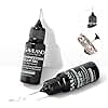 SAVILAND 2 Pcs Nail Rhinestone Glue: Super Strong Adhesive Nail Charm Glue 3D Nail Art Design Gel for Gems Jewels Diamonds Decorations Cured Need Home Manicure Beauty Gifts for Women 12 ml