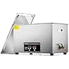CREWORKS 30L Digital Ultrasonic Cleaning Machine with Heater and Timer, 600W Stainless Steel Ultrasonic Cleaner Machine, 7.9 gal Ultrasonic Parts Cleaner for Retainer Glasses Auto Tool Machine Part