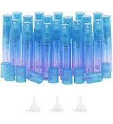 Kesell 20-Pack Colorful Glass Spray Bottles 5ml Fine Mist Spray Bottle Travel Size Perfume Aromat...
