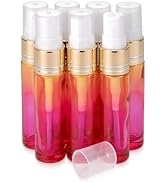 Kesell 7 Pack Spray Bottles 10ml Yellow-Rose Gradient Spray Glass Bottles Refillable Atomizer Per...