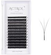 W Eyelash Extensions 3D Volume 0.07D Curl 8-15mm Easy Fan W-shaped Lash Premades Cluster Black W ...
