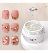 GAOY 3D Sculpting Gel for Nail Art, Semi-solid Modeling Gel for Rubbing Chrome Nail Powder, Stick...