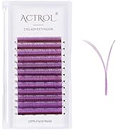 ACTROL YY Eyelashes Extension Lashes Purple C Curl 0.07mm 8-15mm Mixed Y Lash Volume Extension Ea...