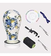 SDZNYQT 21-23 Inch Wig Head Mannequin Wig Head With Stand for Making Wigs Canvas Block Head with ...