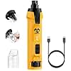 Casfuy 6-Speed Dog Nail Grinder – 50%+ Boost Power Dog Nail Trimmers Quiet with Dust Cap & 2 LED Lights & 2000mAh Battery & 4.8V Motor Electric Pet Toenail File Tool for Large Medium Small Dogs Cats