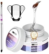 Morovan Clear Builder Gel for Nails: UV/LED Hard Gel Kit - 2oz Strong 3D Sculpting Extension Stre...