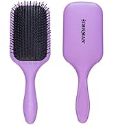 Denman Tangle Tamer Ultra (Violet) Detangling Paddle Brush For Curly Hair And Black Natural Hair ...
