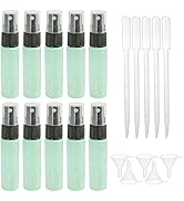 Kesell 10 Pieces Empty Glass Spray Bottle, 10 ml (1/3 oz) Fine Mist Sprayer Bottles Portable Refi...