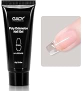 GAOY Poly Gel, 60g Nail Extension Gel, Clear Builder Gel Nail Enhancement Gel for Beginner & Prof...