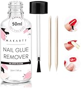 Makartt Nail Glue Remover: for Acrylics Press Ons - 50ML Debonder Without Acetone, Can't Remove G...