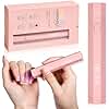 AILLSA Handheld UV Light for Gel Nails, Flash Cure LED Nail Lamp, Mini Portable Cordless for Fast Drying Home Salon (Pink)