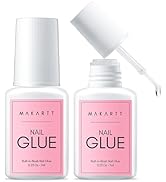 Makartt Quick Nail Glue for Press on Nails: Acrylic Nail Tips-Fake Nails-Salon Quality Strong Bru...