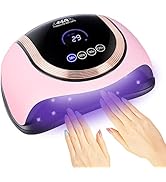180W UV LED Nail Lamp for Double Hands iBigLY UV Light for Gel Polish LED Nail Dryer for Home & S...