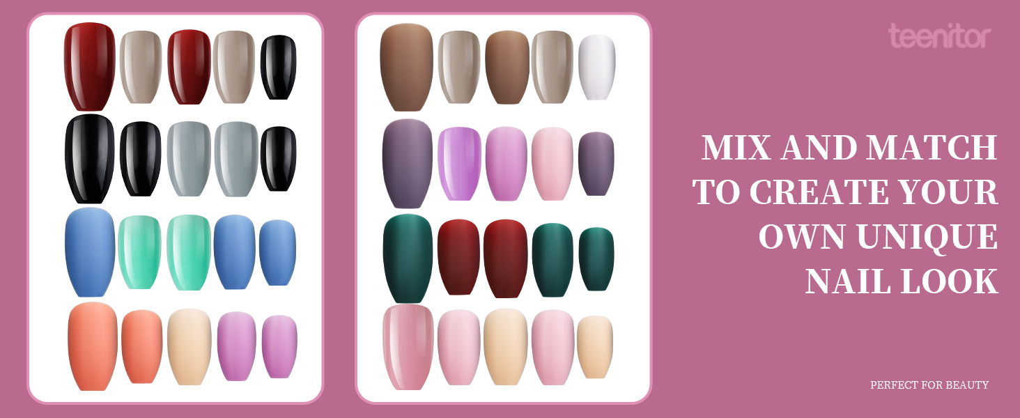 press on nail medium