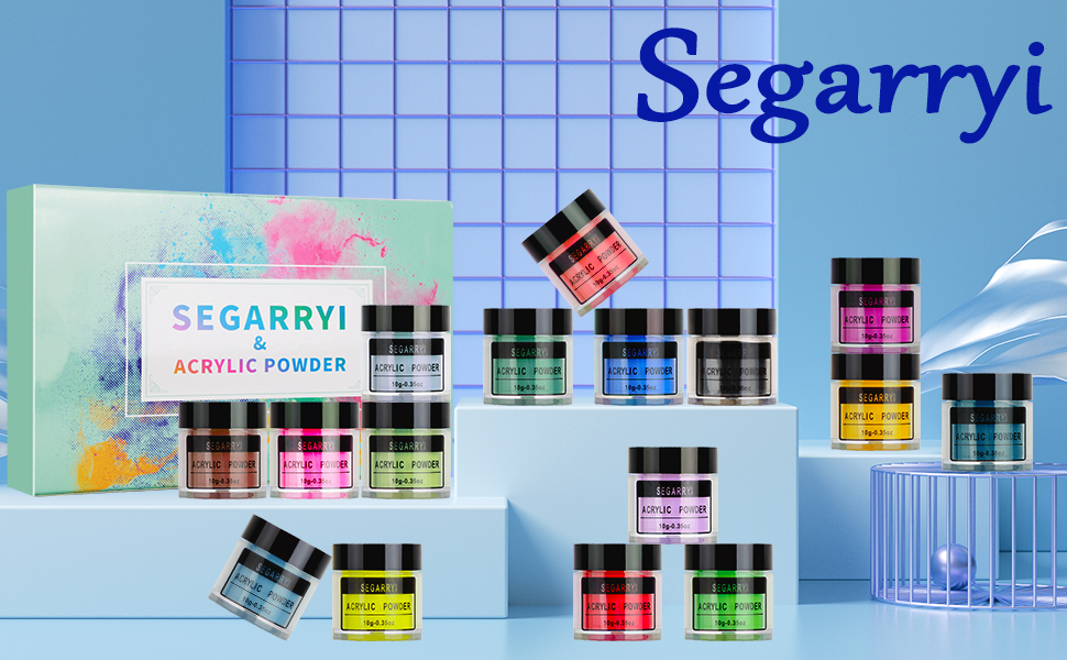  24 colors  acrylic nail powder