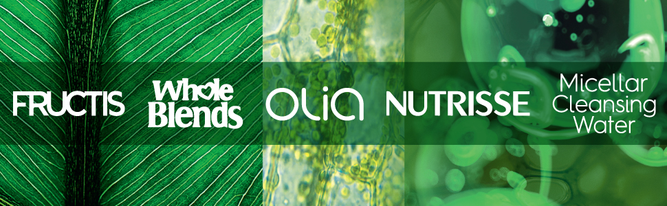 fructis, whole blends, olia, nutrisse, micellar