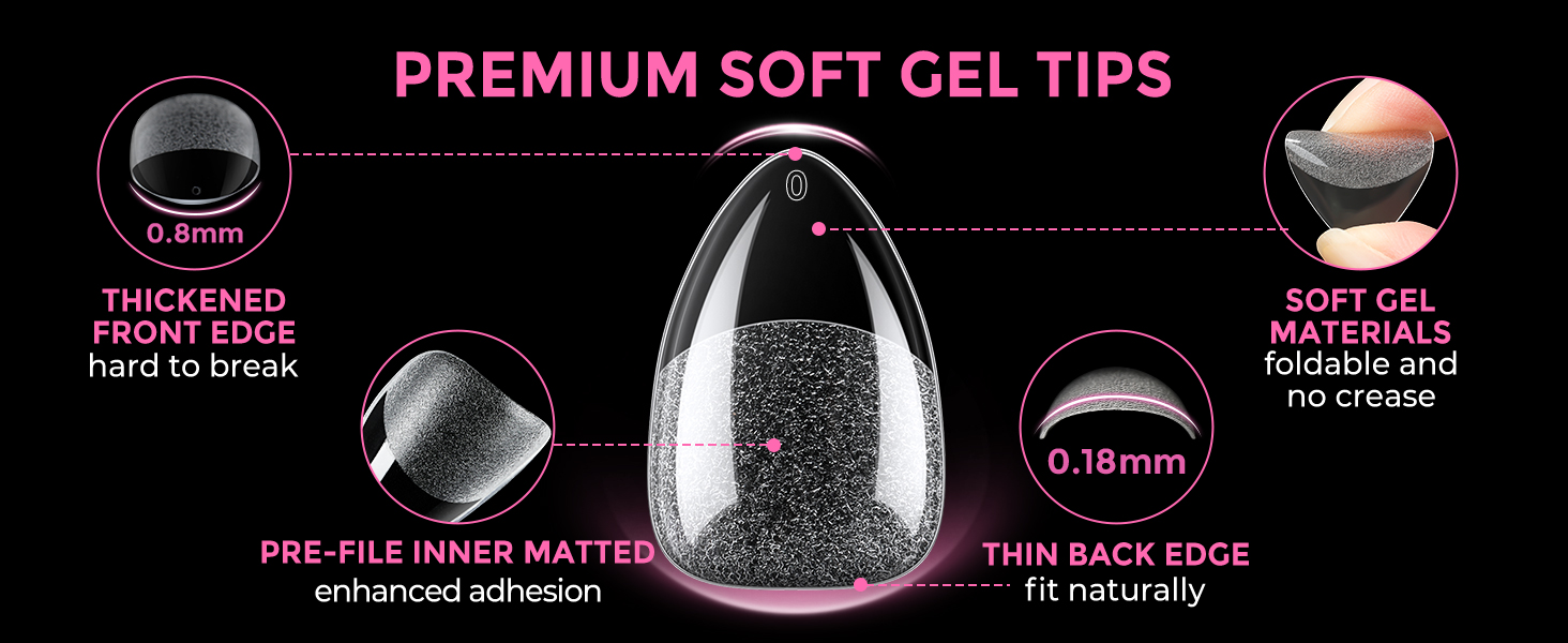 premium soft gel tips