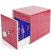 Yokilly Nail Drill Bit Holder,Blue UV Light Box for Grinding Heads Dustproof Stand Displayer Acry...