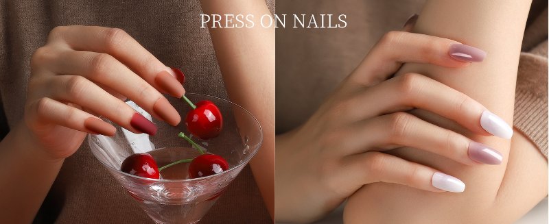 press on nails medium length