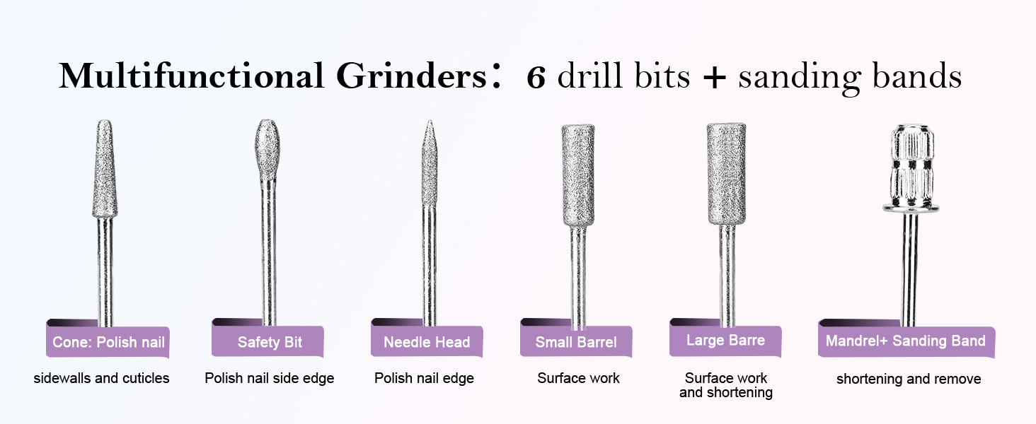 Electric Nail Drill File Professional Portable Nail Drill Machine Kit Manicure Pedicure