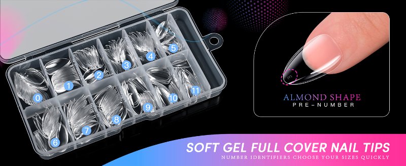 soft gel nail tips