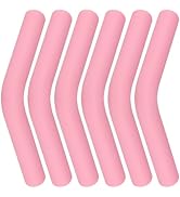 CustomyLife 6Pcs Silicone Straw Tips 5/16 inch Food Grade Rubber Straw Covers for Stainless Steel...