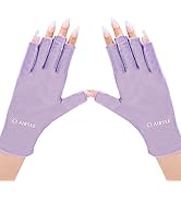 AIRSEE UV Gloves for Nail Lamp,Professional UPF50+ UV Protection Gloves for Manicures Nail Art,Fi...