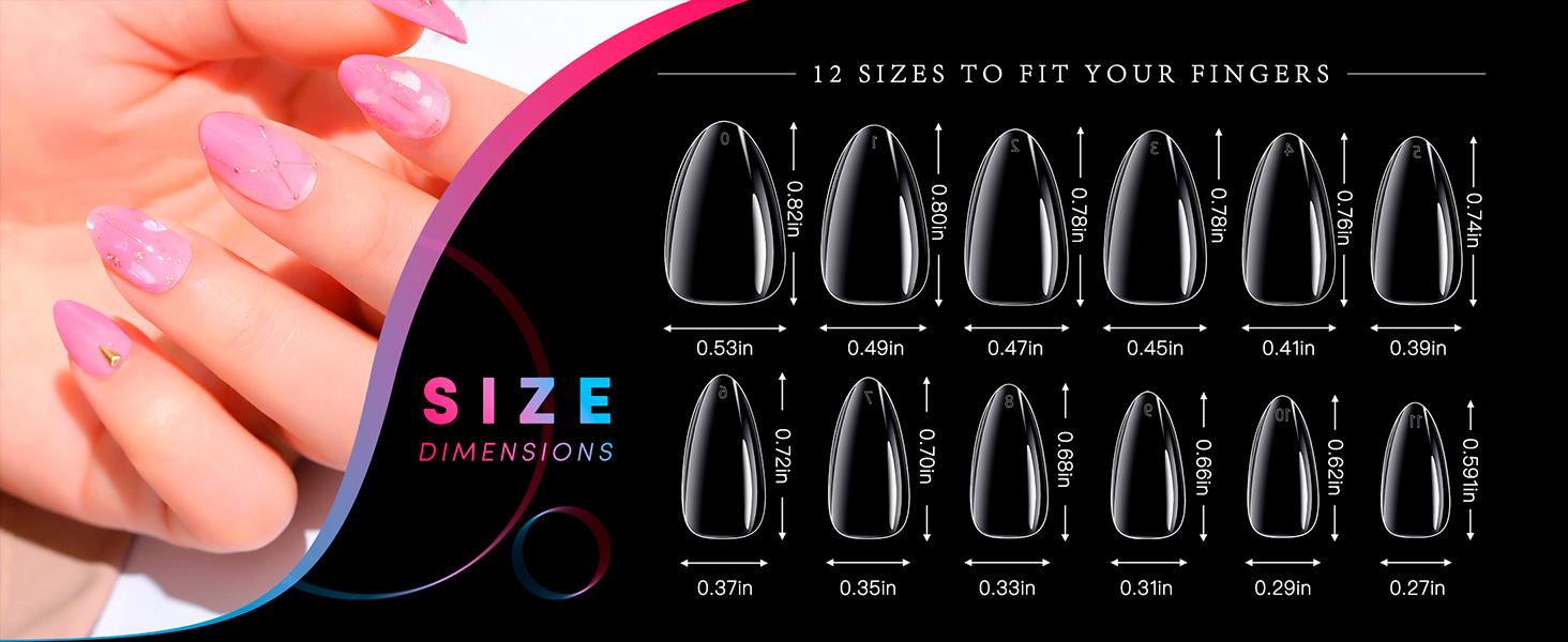 clear tip nail