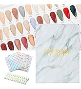 C12rtive 320 Nail Colors Book,Professional Nail Polish Chart Book with360 Practice Tips & 1-400 N...
