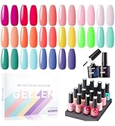 Gellen Gel Nail Polish, 16 Colors Gel Nail Polish Set, Soak off LED Cured U V Gel Polish for Nail...