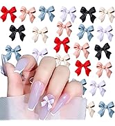 150Pcs 3D Bow Nail Art Decorations Bow Nail Art Accessories Nail Charms for Acrylic Resin Nails D...