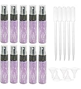 Kesell 10 Pieces Empty Glass Spray Bottle, 10 ml (1/3 oz) Fine Mist Sprayer Bottles Portable Refi...