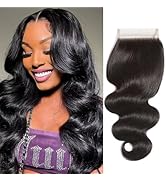 4x4 Lace Frontal Closure Body Wave Lace Front Human Hair 10 Inch Ear to Ear HD Frontal Closures H...