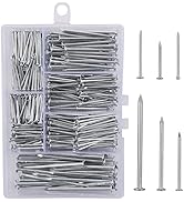 376pcs Premium Hardware Nails Assortment Kit, Maximum Length 2 Inches Galvanized Nails, Picture H...