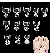 GoLashFun 240PCS Short Nail Tips for Acrylic Nails,Half Cover French Nail Extension Short Style A...
