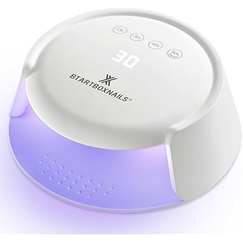BTArtboxnails XCuringPRO Nail Lamp - Globally Certified Nail Dryer, Ecostead UV LED Beads Instant Cure Nail Light with 4 Timer, Smart Sensor, LCD Display for Curing Gel Nail Polish