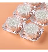 4 Bottle Micro Pixie Beads Gravel Nail Crystals Rhinestones Nail Decorations for DIY 3D Nail Art ...
