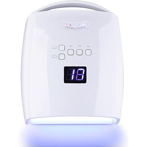 48W Rechargeable UV LED Nail Lamp Faster Wireless Nail Dryer Gel Polish UV Nail Lig...