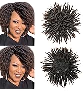 SDZNYQT 6 inch Dreadlock Hair Topper With Clips in for Women Synthetic Dreadlocks Hair Pieces Dre...