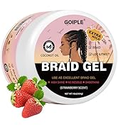 16oz Big Capacity Braid Gel Good for Twist, Locs, Braids, Edge No Flake Extra Hold High Shine Bra...