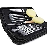 Artify 15 pcs Paint Brush Set for Acrylic Oil Watercolor Gouache Painting Includes Pop-up Carryin...