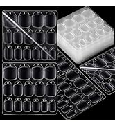 Teenitor 600pcs Press on Nail Adhesive Tabs, 15 Sizes of Nail Stickers for Press on, Press on Nai...