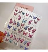 5D Embossed Butterfly Nail Art Stickers Spring Nail Stickers Summer Nail Decals for Women Girls M...