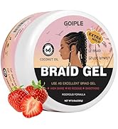 Braid Gel Good for Twist, Locs, Braids, Edge No Flake Extra Hold High Shine Braiding Gel & Edge C...