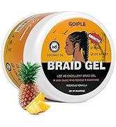 16 OZ Big Capacity Strong Hold Smoothing Gel for Twist, Locs, Braids, Edge, Cornrows - No Flake, ...