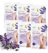Epielle Relaxing Foot Masks - Melatonin & Lavender Extract | Deep Moisturizing | 100% Vegan & Cru...