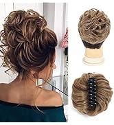 SDZNYQT Claw Messy Bun Hair Pieces for Women Clip Wavy Curly Hair Chignon Clip in Hairpieces Tous...