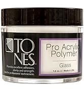 Tones Pro Acrylic Powder Glass - Premium Acrylic Nail Powder for Professional Nail Design, Sculpt...