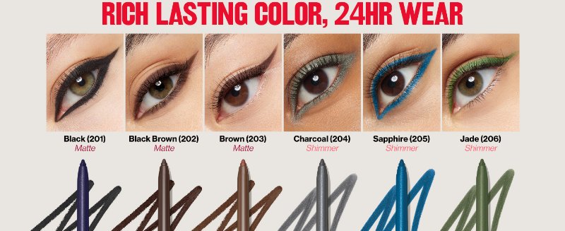 colorstay eyeliner pencil shades